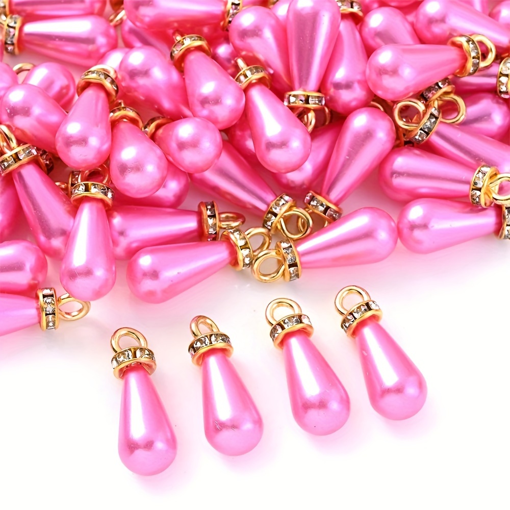 20pcs Colorful Waterdrop Charms for Jewelry Making